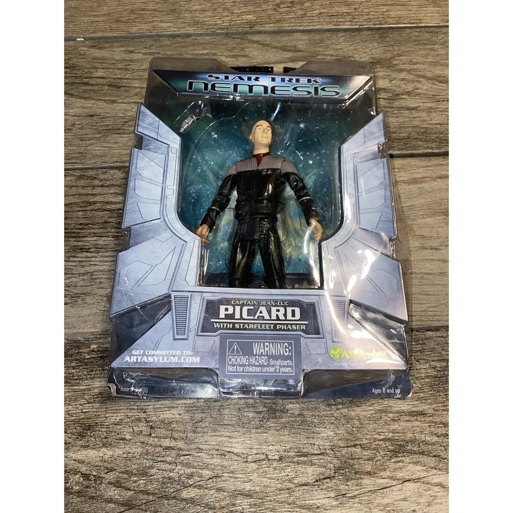 New Open Box Art Asylum Star Trek Nemesis Captain Jean-Luc Picard Action Figure‎